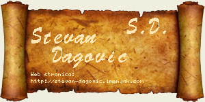 Stevan Dagović vizit kartica
